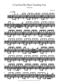 Drum score: Parannoul - I Can Feel My Heart Touching You