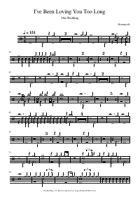 Drum score: Otis Redding - I've Been Loving You Too Long
