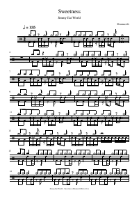 Drum score: Jimmy Eat World - Sweetness