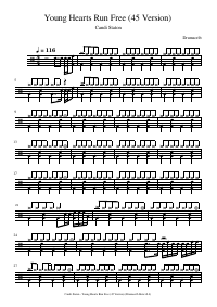 Drum score: Candi Staton - Young Hearts Run Free (45 Version)