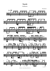 Drum score: NxWorries - Suede