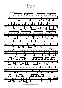 Drum score: Ghost Angel - Leaving