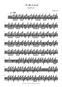 Drum score: Papa Roach - ...To Be Loved