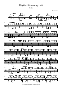 Drum score: U.K's - Rhythm Si Jantung Hati