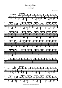 Drum score: overtonight - twenty four