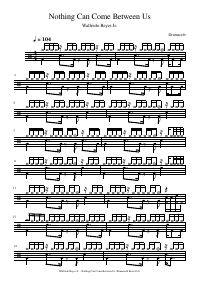 Drum score: Walfredo Reyes Jr. - Nothing Can Come Between Us