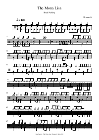 Drum score: Brad Paisley - The Mona Lisa