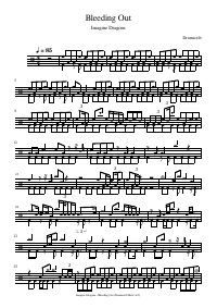 Drum score: Imagine Dragons - Bleeding Out