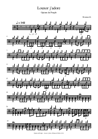 Drum score: Opium du Peuple - Louxor j'adore