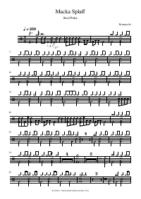 Drum score: Steel Pulse - Macka Splaff