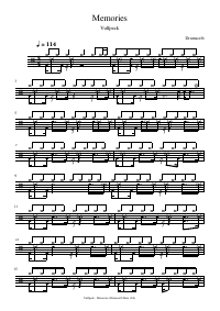 Drum score: Vulfpeck - Memories