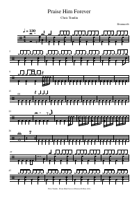 Drum score: Chris Tomlin - Praise Him Forever