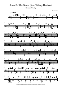 Drum score: Elevation Worship - Jesus Be The Name (feat. Tiffany Hudson)