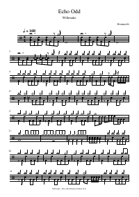 Drum score: Willowake - Echo Odd