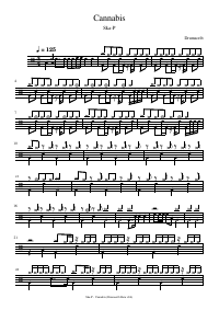 Drum score: Ska-P - Cannabis