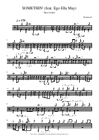 Drum score: Theo Croker - SOMETHIN' (feat. Ego Ella May)