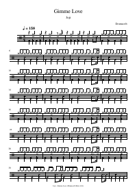 Drum score: Joji - Gimme Love