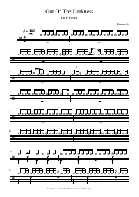 Drum score: Little Steven - Out Of The Darkness