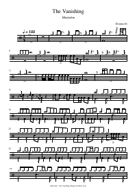 Drum score: Mastodon - The Vanishing
