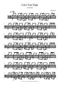 Drum score: Lotus Juice - Color Your Night