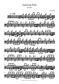 Drum score: Die Spitz - American Porn