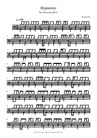 Drum score: The Notorious B.I.G. - Hypnotize