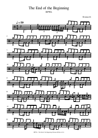 Drum score: RPWL - The End of the Beginning