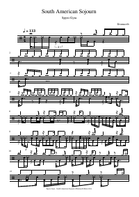 Drum score: Spyro Gyra - South American Sojourn