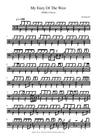 Drum score: Fiddler's Green - My Fairy Of The West