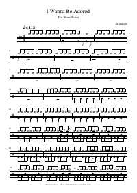 Drum score: The Stone Roses - I Wanna Be Adored