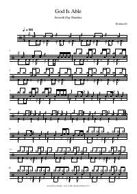 Drum score: Seventh Day Slumber - God Is Able