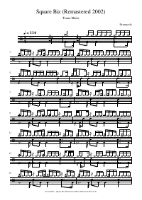 Drum score: Teena Marie - Square Biz (Remastered 2002)