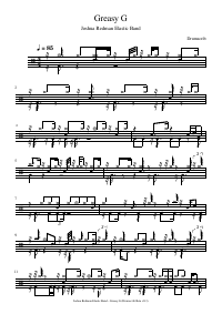 Drum score: Joshua Redman Elastic Band - Greasy G