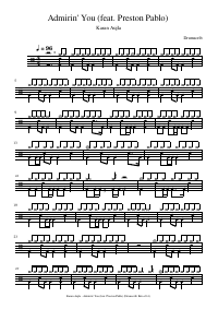 Drum score: Karan Aujla - Admirin' You (feat. Preston Pablo)