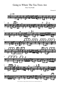 Drum score: Peter Von Poehl - Going to Where The Tea-Trees Are