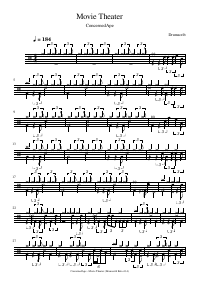 Drum score: ConcernedApe - Movie Theater