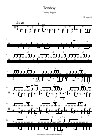 Drum score: Destiny Rogers - Tomboy