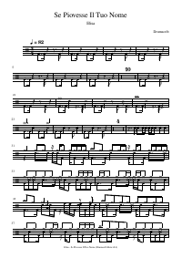 Drum score: Elisa - Se Piovesse Il Tuo Nome