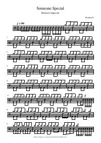 Drum score: Hardcore Superstar - Someone Special