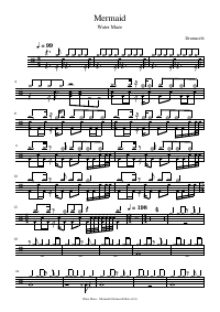 Drum score: Water Maze - Mermaid
