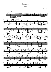 Drum score: Soen - Penance