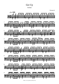 Drum score: Jordana - Get Up