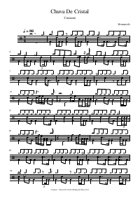 Drum score: Cassiano - Chuva De Cristal