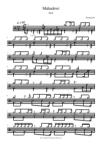 Drum score: Padi - Mahadewi
