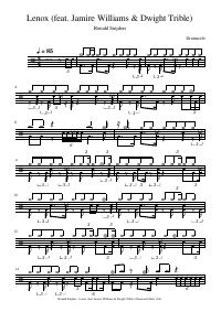 Drum score: Ronald Snijders - Lenox (feat. Jamire Williams & Dwight Trible)