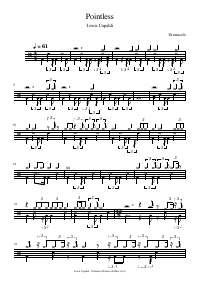 Drum score: Lewis Capaldi - Pointless