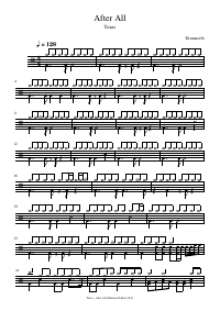 Drum score: Texas - After All