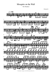 Drum score: The Wombats - Mosquito on the Wall