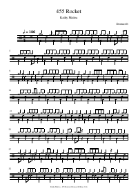 Drum score: Kathy Mattea - 455 Rocket