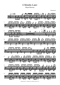 Drum score: Megan Moroney - 6 Months Later